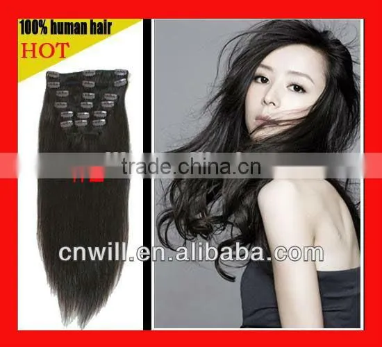 Remy Clip in Hair Extensions 26 Inch Cheap Human Remy Hair Clip In Hair Extensions Remy Hair photo-3