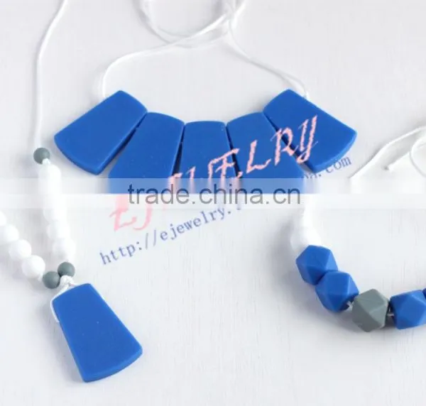 3 Styles Silicone Teething Beads Necklace Silicone Teething Beads for Jewelry Silicone Teething Necklace Wholesale TN068