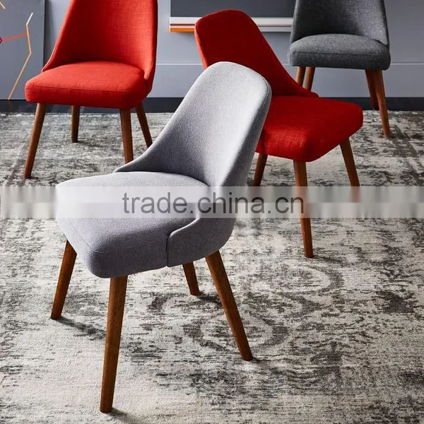 DC-4096 Fabric and Solid Wood Leg Dining Chair photo-4