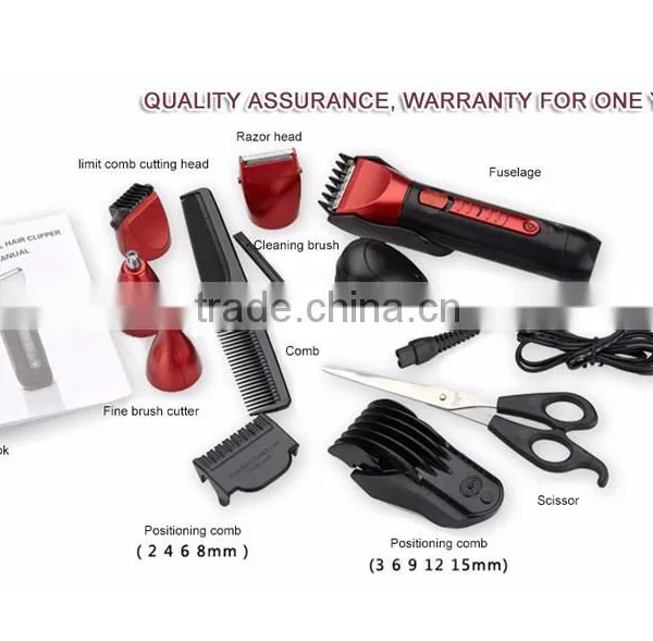 JIAMEI JM-8058 Rechargeable 5in1 Full-body Men Trimmer Hair Clipper Trimer Electric Shaver Beard Nose Care Styling Tools Set photo-2