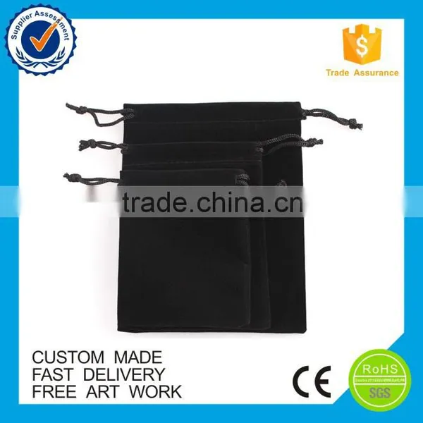 Red Color Custom Velvet Jewelry Bag photo-6