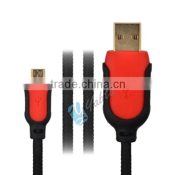 1.5M Steel Mesh For Iphone Charging Sync Cable Red