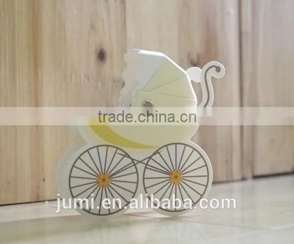 Baby Carriage Stroller Birthday Boy Girl Baby Shower Favor Candy Box photo-4