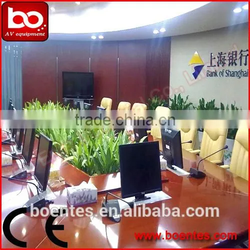 Conference System Equipment for 17 Inch Motorized Pop Up LCD Monitor Lift Mechanism With RS232 Port photo-3