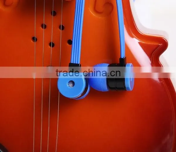 High Quality Sports Style Mobile Phone Custom Made Earphones Flat Cable Headphones photo-5