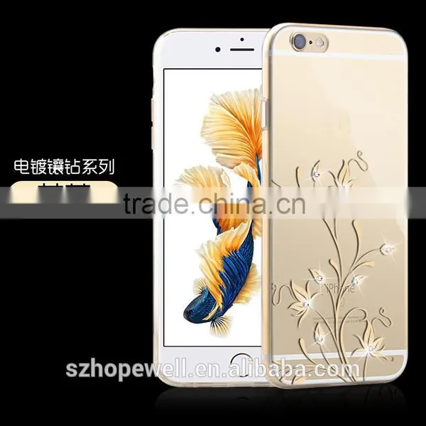 Promotion New Designed Plastic Mobile Cell Phone Crystal Cases for Iphone 6S