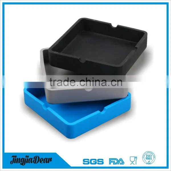 Hot Sale Smokeless Silicone Ashtray , Heat Resistant Square Silicone Ashtray photo-5