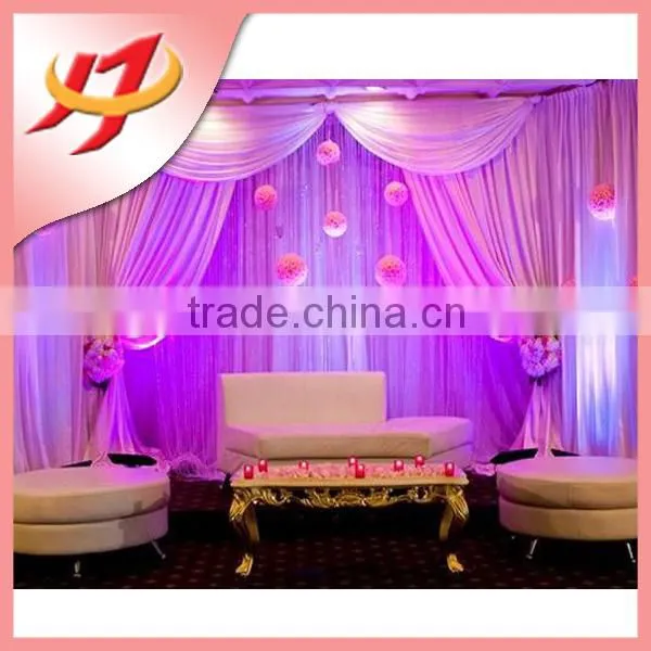 Fancy Elegant Banquet Party Stage Curtain Decoration Wedding Backdrop for Sale photo-4