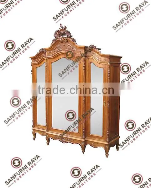 French Style Armoires or Wardrobe Three Doors