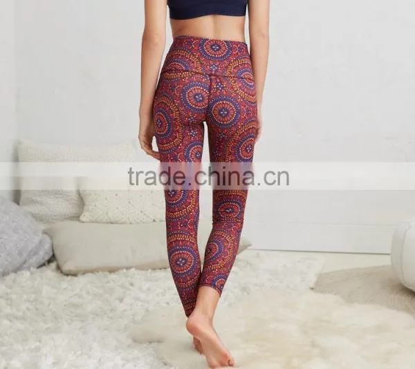 Wholesale Custom 2016 Latest Design Compression Tights Yoga Pant for Girl Running Yoga Pants for Women photo-2