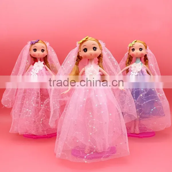 Export Japan 18cm 26cm Mobile Phone Chain Wedding Dress Korean Dolls Pendant Key Chain Custom photo-3