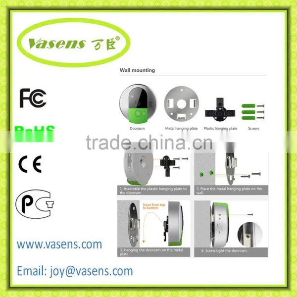 2016 New Arrival Wifi Door Bell With 110 Degree Angle Lens,supports Wifi Remote Viewing and Answering via App photo-6