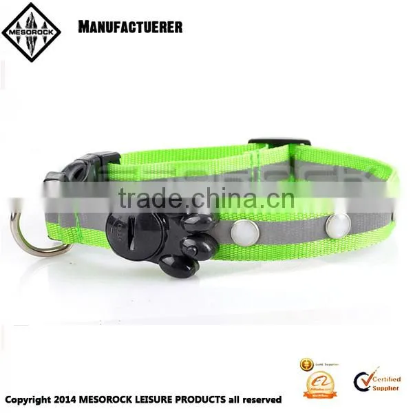 High Quality Custom Pet Collar Colorful Adjustable Led Nylon Dog Collar photo-3