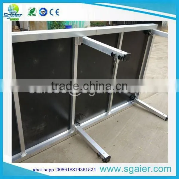6 Legs 1.22x2.44m Portable Stage, Easy Set up Strong Stage photo-5