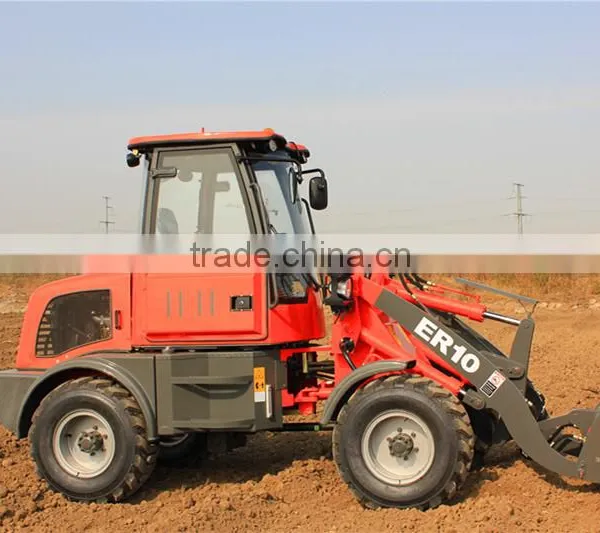 ER10 Everun Mini Farm Front Loader With Wooden Forks/ Drum Folder/ Cutter Head photo-2