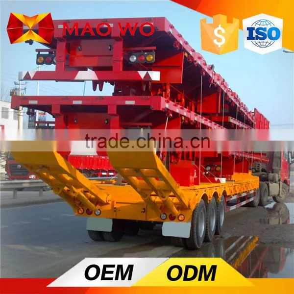 Maowo 60 Ton Low Bed Trailer High Bed Semi Trailer for Sale photo-4