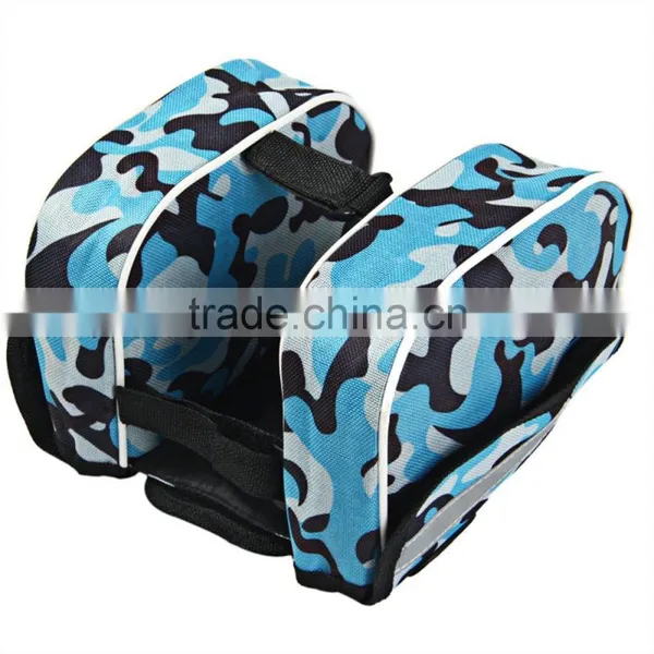 CTSmart New Frame Double Saddle Bag Outdoor Sports Cycling Mountain Road Frame Saddle Bag Waterproof Pannier Double Sides photo-2