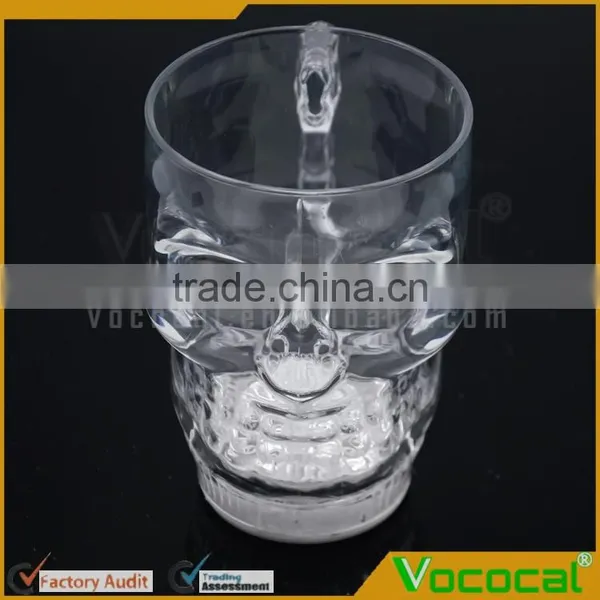 Flash Skulls Beer Stein Light Cup Luminous Wine Drinking Cup Halloween Decoration Bar Accessories photo-4
