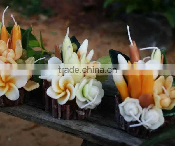Aroma flower candle from Thailand.