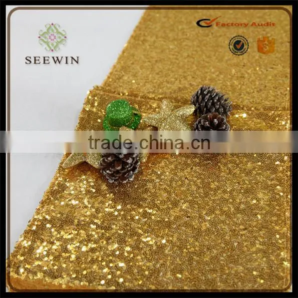 Lycra Sequin Table Runner for Wedding Banquet /home Use/party Use photo-3
