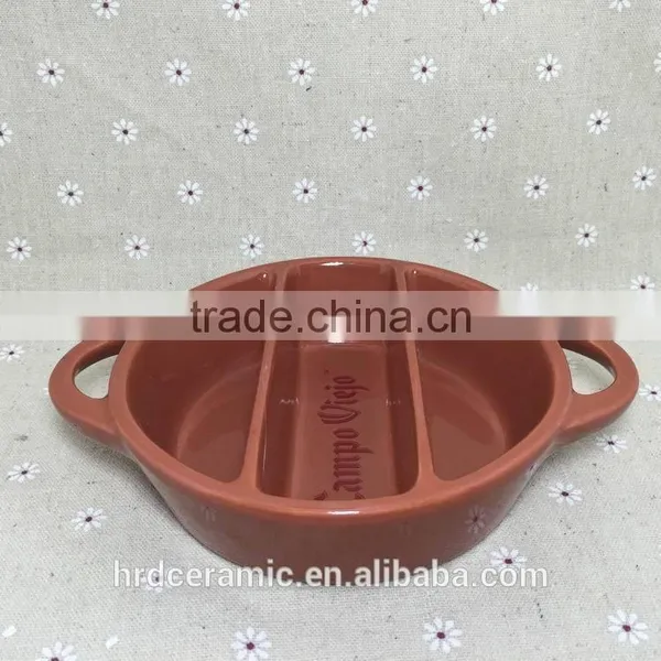 2015 High Quality Chinese Grids Plate Ceramic Meat Plate photo-6