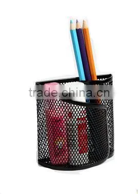 Black Metal Mesh Magnetic Pen Holder For Home/Office/School photo-2