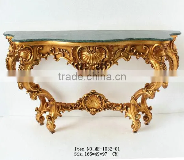 Reproduction Baroque Style Living Room Furniture Set Console Table photo-2