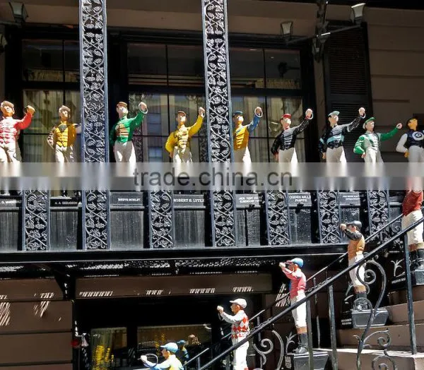 Wholesale Modern Garden Sculpture Resin Crafts Lawn Jockey Statue for Sale photo-3