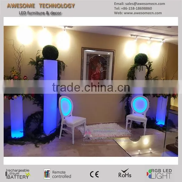 Dubai Wood Led Furniture for White Wedding (CH004) photo-3