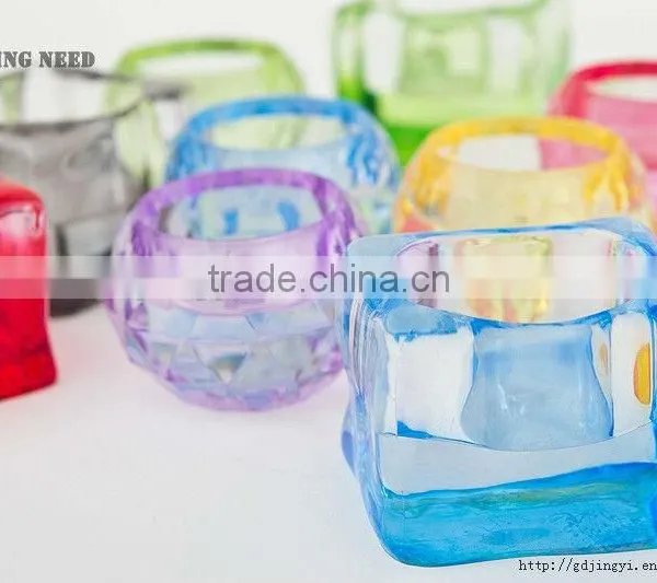 Plastic Acrylic Votive Crystal Candle Holder Decorations photo-3