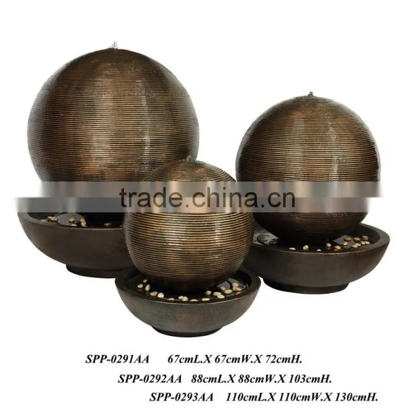 Indoor Restaurant Water Fountain Fiberglass Furniture