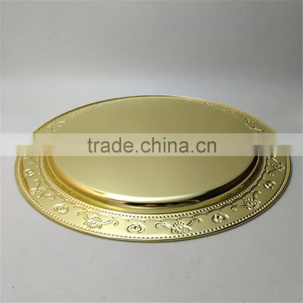 13inch Wedding Charger Plates Wholesale, Decorative Gold Stainless Steel Plate Chargers photo-4