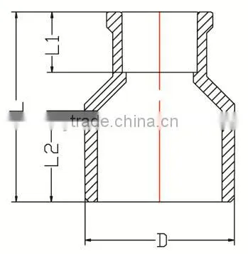HIGH QUANLITY MALE &FEMALE REDUCING COUPLING OF PVC DIN STANDARD FITTINGS FOR WATER SUPPLY photo-2