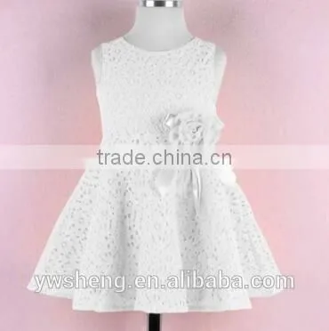 New Summer Lace Casual Lovely Little Party Dress Baby Wear Flower Skirt photo-3