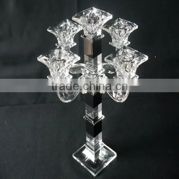 New Design Table Crystal Candle Holder for Home Decoration photo-3