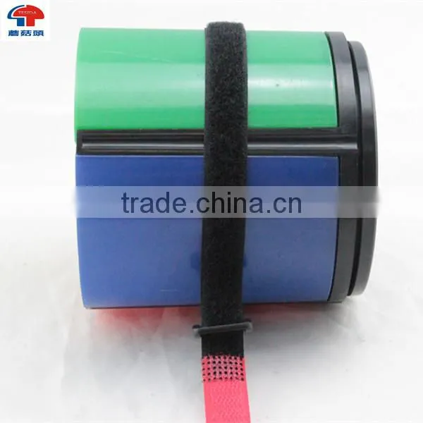 Red Bandage Hook and Loop Fastening Tape With Buckle for Luggage photo-2
