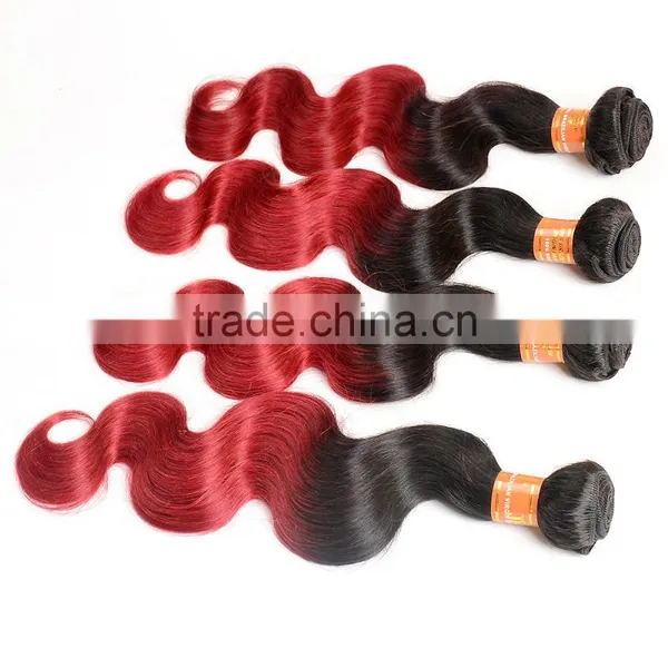 Wholesale Cheap Price Unprocessed Colored Two Tone Hair Weave photo-2