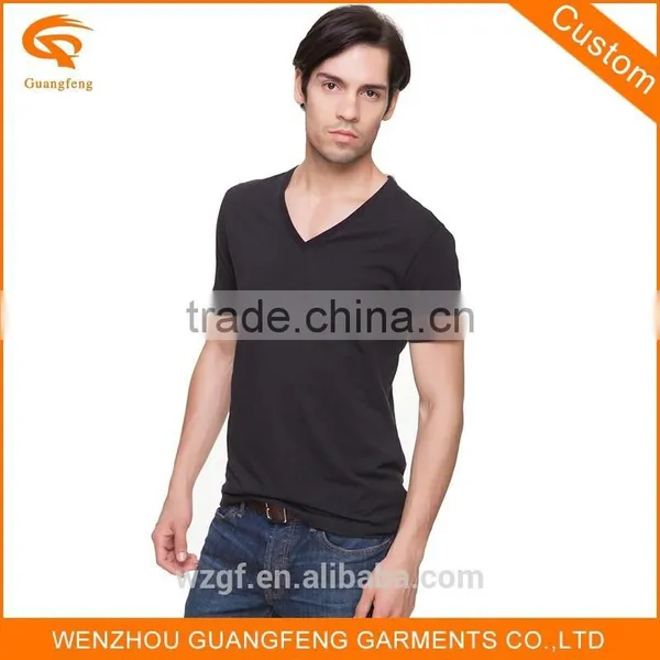 Promotional Plain Election Campaign V Neck Man Cotton t Shirts photo-3