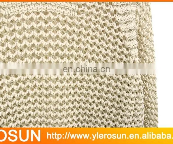 Ladies Crocheted Long Sleeve Pullover Cable Knit Sweater photo-2