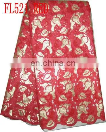 African Fashion French Lace/organza Lace/sequin Lace (FL521) photo-2