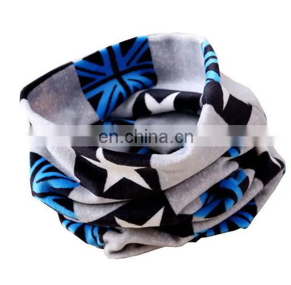 Wholesale Cartoon Printed Children Neckwear Loop Scarf Polar Fleece Scarf photo-3