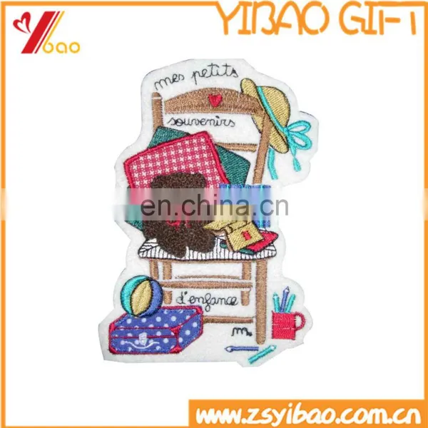 Promo Iron on Backing Small Szie Embroidery Patch /emblem Patch for Advertising photo-6