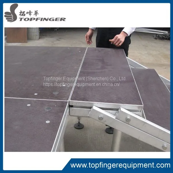 High Quality 4x8 Deck Portable Podium Collapsible Drum Stage Riser