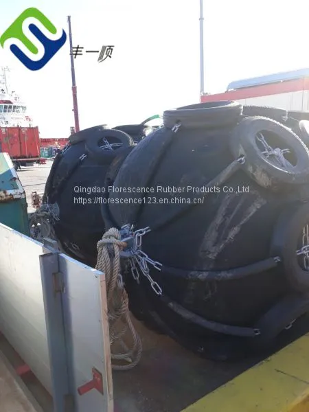 D2.5mL3.5m Ship Marine Floating Fender to Lithuania photo-3