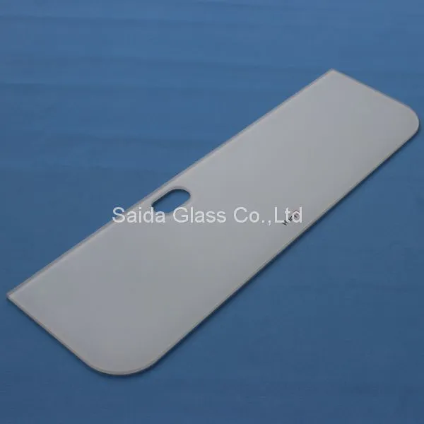 Customized Flat Glass White Design Tempered Glass for Bathroom Water Temp. Controller