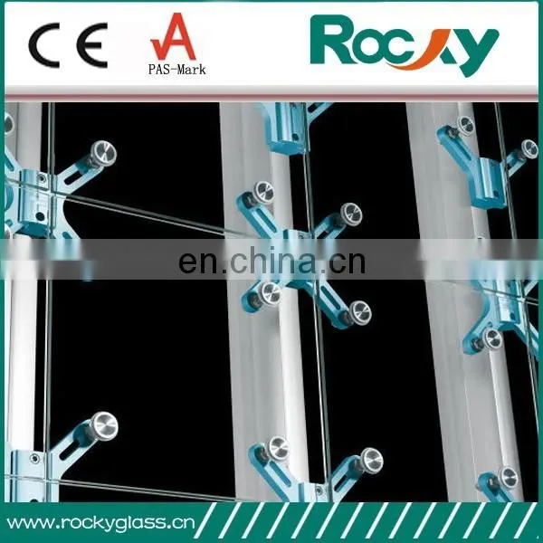 10mm 12mm Thick Tempered Glass With Holes for Spider Curtain Wall photo-3