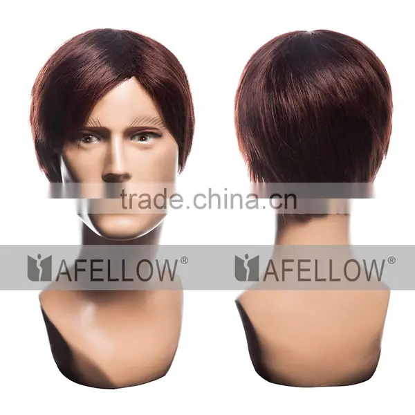 Realist Men Fiberglass Head Mannequin Male Hair Display Model H1107 photo-2