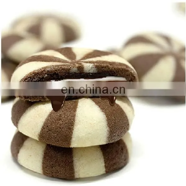 Automatic Chocolate Filled Cookies Stuffed Cookies Encrusting Machine photo-2
