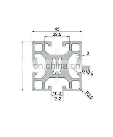 Shengxin Usine Industrielle t Fente 4040 D'extrusion de Profil en Aluminium photo-4