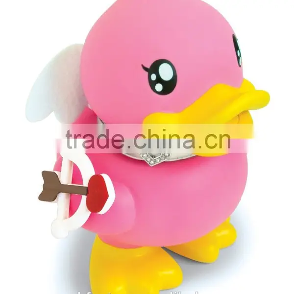 Duck Shaped Pvc Money Box Coin Bank for Valentine's Gift photo-2